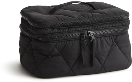 Vera Bradley Women's Featherweight Brush Up Cosmetic Case, Moonless Night, One Size