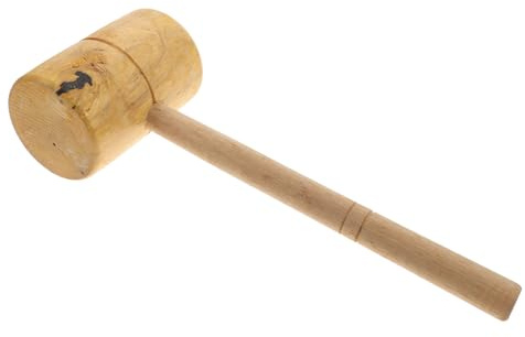 Didiseaon Woodworking Hammer Carpenter Mallet with High Hardness and Comfort Gripping, Wooden Hammer Tool for Wood and Tent Mallet Applications in Carpentry and Outdoor Use