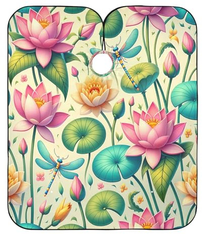 Lotus Rosa Verde Capelli Tintura Mantello Lungo, Mantello Protettivo Colorazione Capi, Taglio di Capelli Pettorina Uomini