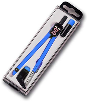 Compasso set 3 pezzi linea Fluo Blu