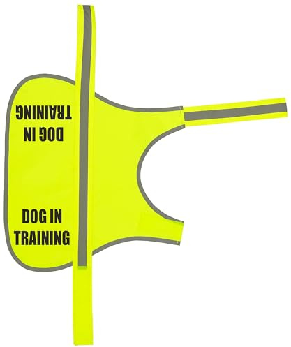 Flexi-Print Dog in Training Vest - Personalized Hi Vis Reflective Coat, Service, Nervous, Hi Viz, Reactive Warning, Training