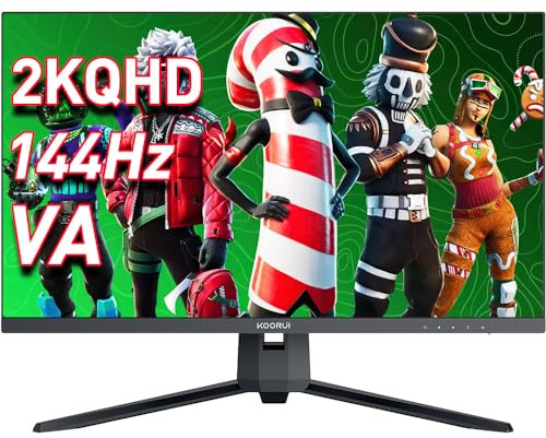 Koorui 27E1QA PC monitor 68.6 cm [27] 2560 x 1440 pixels Quad HD Black (Koorui 27E1QA 27' VA QHD 2560 x 1440 1440 144Hz Gaming Monitor)