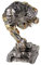 Kremers Schatzkiste Deko Figur Steampunk Gorilla auf Panzer 18 cm AFFE Skulptur aus Polyresin Bunt Affenfigur Dekorative Vintage Dekoration Tank
