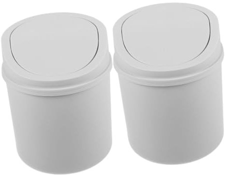 IMIKEYA 2 bidoni della spazzatura coperchio ribaltabile per scrivania cestino multifunzione per ufficio e casa