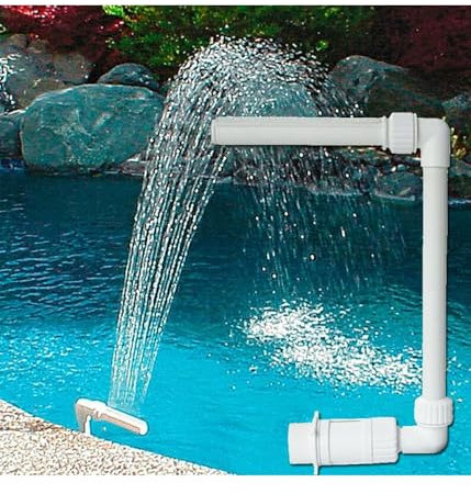 QYMDRION Fontaine de piscine hors sol, pompe à jet haute pression, pulvérisateur de refroidissement pour aérateur de bassin de jardin extérieur