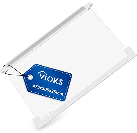 VIOKS Plateau en verre pour réfrigérateur AEG 225153106/3 475 x 305 mm - Étagères pour réfrigérateur AEG, Zanussi, Zanker