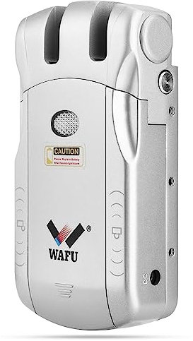 Cerradura electrónica de control remoto inalámbrico inteligente táctil, cerradura de puerta de entrada sin llave Cerraduras de seguridad antirrobo invisibles 4 controles(Adaptador BT + USB plateado)