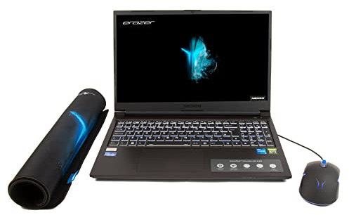 Medion Erazer Crawler E30 15.6 HD Gaming Laptop - (Intel Core i5-12450H, 8GB RAM, 512GB SSD, Nvidia GeForce RTX 3050, Windows 11H) - Black