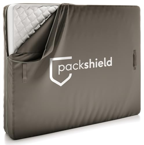 Custodia Protettiva per Materasso Matrimoniale 160x200cm – Sacco Impermeabile in Tessuto Oxford – 4 Maniglie – Trasloco, Stoccaggio o Trasporto – Spessore 30cm