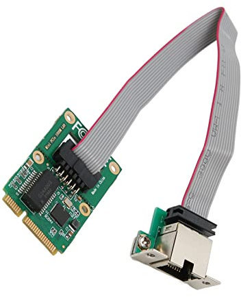 Yunseity 2.5 Gigabit Ethernet Mini PCI E Network Controller Card, PCI Express 10/100 / 1000 Mbps RJ45 LAN NIC Adapter Converter for Desktop Computer