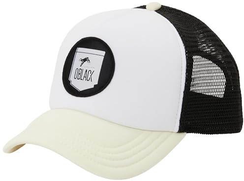 Oblack Trucker Cap Weiß Cap Herren Classic Cream Beige Basecap Herren Kappe Herren mit Schwarz Mütze für Damen Snapback Caps Männer Hut - Baseball Cap