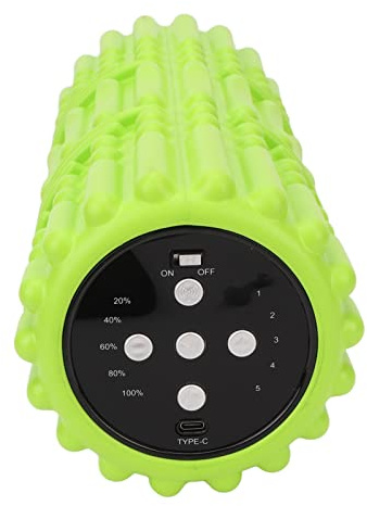 Rullo Vibrante Schiuma 5 Velocità Massaggio Muscolare Recupero Sportivo TriggerPoint Altoparlante Integrato Resistente