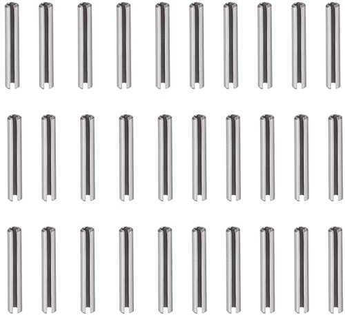 30 Pcs Slotted Spring Pins, Stainless Steel Tension Pin, 6mm x 35mm