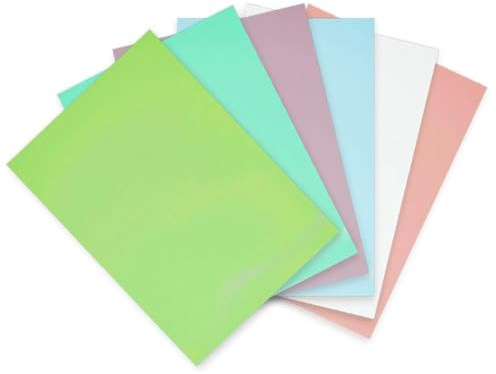 ASENME Paket med spegeleffekt kartong, pastellfärger (Pastell färger, A3 / 12 enheter)