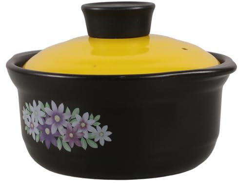 Amosfun Cocotte En Argile Antiadhésive Avec Couvercle Pour Ragoût Soupe Riz Poulet
