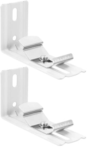Ciieeo Soporte para Persianas Verticales Escuadras MetáLicas Clips De Montaje para Cortinas De Interiores FáCiles De Instalar Resistentes Y Estables Blanco 3.15X1.38X1.18 Pulgadas