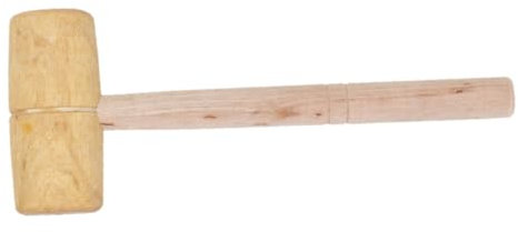 SHINEOFI Wooden Mallet for Carpentry Small Wood Hammer for Leathercraft Multi-Purpose Tool for Woodworking Projects