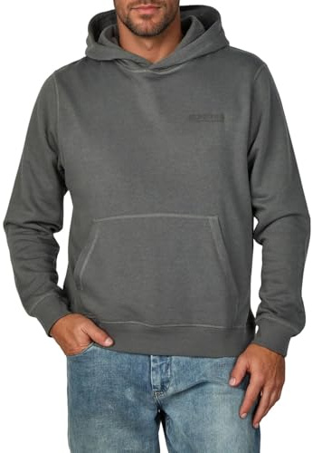 JACK & JONES huvtröja för män avslappnad passform med tryck JWHINTERLUDE Sweat Hood Plus Size huvtröja tröja svart grå grön beige S M L XL XXL 3XL 4XL 5XL 6XL 7XL 8XL