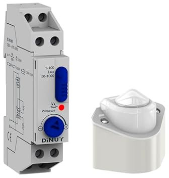 Dinuy modular - Interruptor crepuscular modular regulación 1000 lux