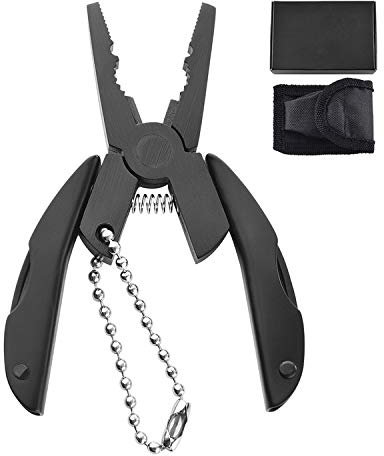 Pinze multiuso portatili Mini pinze pieghevoli per regali aziendali/finiture nere per esterni