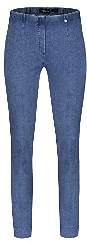 Robell Style Marie - Damen Jeans Straight - Jeanshose Damen high Waist - Stretch Jeans Hose bequemen Oberschenkel - Moderne Damenhose - Bitte Zwei Größen Kleiner bestellen, Light Denim Blue, 46