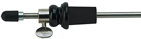 GEWA 413639 - Pungiglione per violoncello, cono 25/27 mm, asta in metallo Ø 10 mm, lunghezza 52 cm, lampadina in ebano