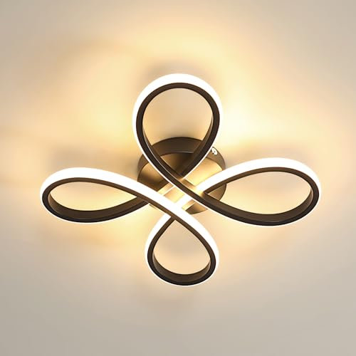 Comely LED Ceiling Lights, 30W 3500LM LED Ceiling Lamp Creative Flower Shape, 3000K Warm White, Chandeliers Ceiling Light for Living Room Bedroom Kitchen Hallway