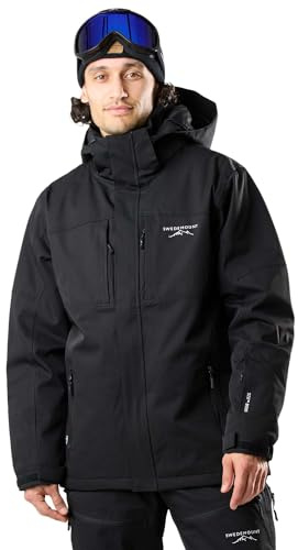 Swedemount St Anton - Chaqueta de esquí impermeable para hombre, negro