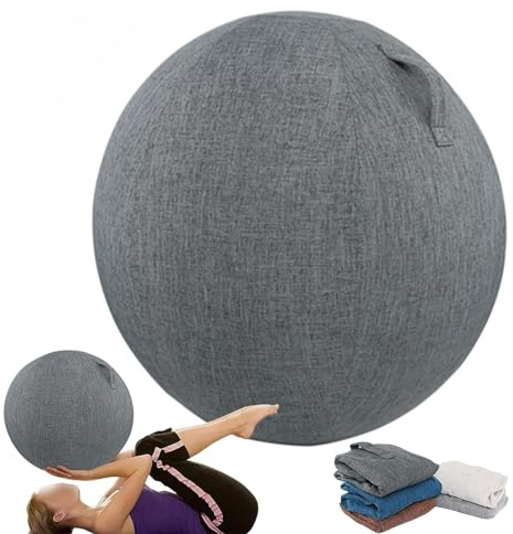 ALSUP Housse De Siège pour Ballon De Gymnastique Pliable, en Tissu, pour Ballon De Fitness, Pilates, Yoga, Ballon D'équilibre Anti-Saleté Durable Housse De Protection Antidérapante,004,55cm