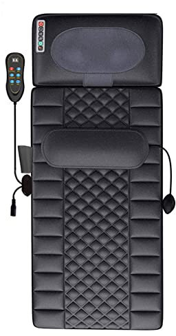 Beheizte Massagematte mit vibrierenden Massagemotoren, Therapie-Heizkissen, Ganzkörper-Massagekissen, Linderung von Rücken-, Nacken-, Lenden- und Beinschmerzen, entspannende Massagematratze
