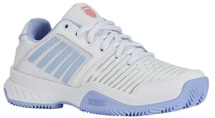 K-Swiss Women's Court Express Hb Tennis Shoe, White Open Air Strawberry Ice, 7 UK