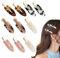 10 Piezas de Pinzas para el Pelo sin Doblar Clips, Clips de Pelo de Metal, Sin Dobleces, Sin Marcas, Sin Arrugas, Herramienta de Clips de Peinado para Mujeres Niñas