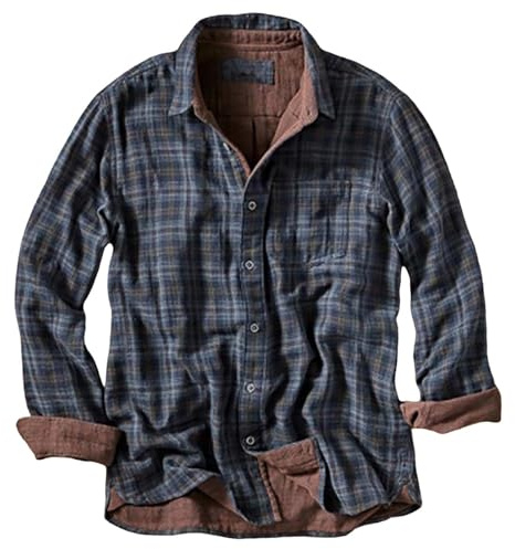 Chemise olive pour homme - Chemise plaid à manches longues - Cardigans pour homme - Chemise de bûcheron