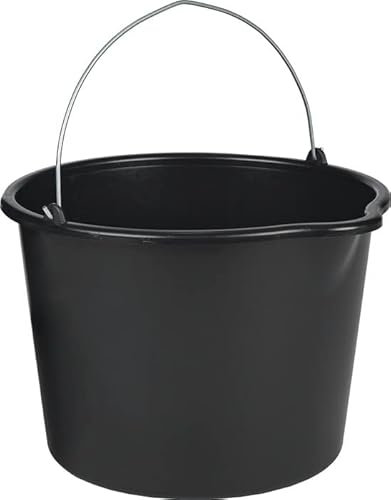 Seau de chantier 20 L avec manchon noir polyéthylène 1,00 PCE
