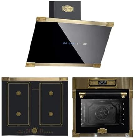 Kaiser Set - Horno Empotrado Retro 80L EH 6726 + AT 6445 Campana Extractora Pared 60 cm KCT 6745 FI AD Placa de Inducción 60 cm
