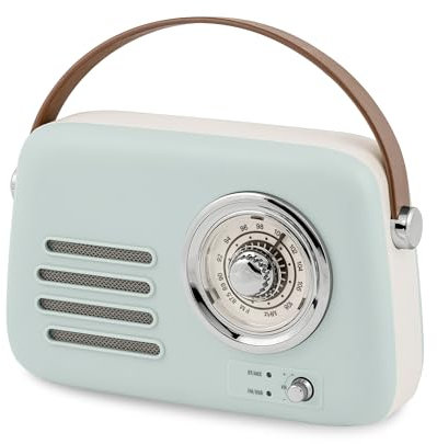 Reflex Active Retro Light Blue Bluetooth 3W Amplifier Radio Speaker