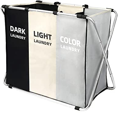 180L Large Laundry Basket, Freestanding Laundry Hamper, Collapsible Tall Clothes Hamper with Handles for Dirty Clothes in the Dorm & Family Closet Storage Container and Organizer (1-Pack)