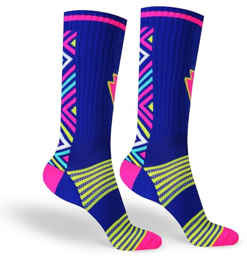 in s(h)ock Barcelona Calcetines de Deporte para Hombre y Mujer - Calcetines Largos sin Costuras - Ideales para Ciclismo, Running, Pádel, Baloncesto y Entrenamientos Diarios – Epic Ray