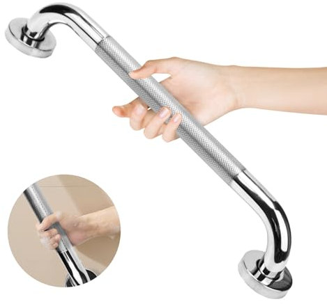 HAIMAYEE Barres D'appui de Salle de Bain en Acier Inoxydable 304 avec Surface Moletée,Sécurité Barres d'appui Antidérapantes pour Personnes âgées,Poignée Baignoire Pour Toilette,Cuisine,Stairway 40cm
