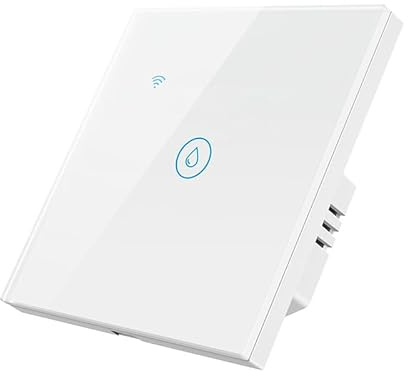 WI-FI Smart Water heater Switch, Glass Touch Panel, No Neutral line Needed and Neutral line Needed Dual Mode,EU, 40A
