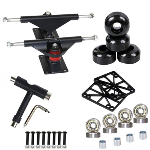 Générique Skateboard Trucks Skateboard Wheels Set Trucks Et Skateboard Roues Skateboard Skateboard Bridge Skate Board Support Skateboard Hardware Amortisseur