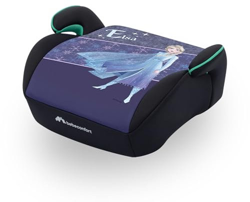 Bebeconfort Disney Manga i-Safe, Reboarder Kindersitz, 6–12 Jahre, 128–150 cm, 22-36 kg, Disney Frozen Elsa Sitzerhöhung, Leicht, Einfache Gurtinstallation, Vollständig gepolstert, Authentic Frozen