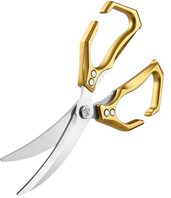 Tijeras Para Aves - Tijeras De Picar 2 En 1 Con Cascanueces | Acero Inoxidable Multiusos Para Procesar Alimentos Fruta Ensalada Verdura Camarón