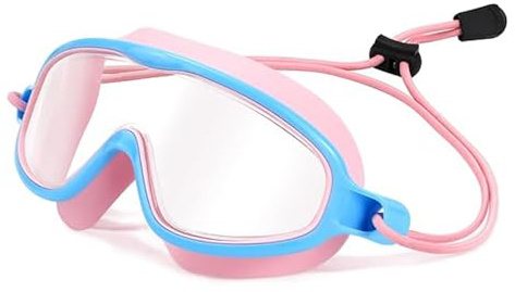 zolyet Lunettes de natation - Verres monobloc avec sangle réglable - Lunettes de natation confortables pour garçons et filles