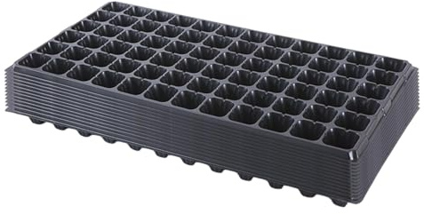 predolo 12 Vassoio Germinazione per Piantine da con Griglia, Vasi per Semina con Foro di drenaggio, Semenzaio, Mini Serra, Vaso di Propagazione per Frutta, Coltivazione da Interni ed Esterni, 72 Celle