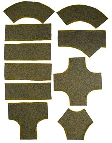 War World Gaming Dirt Road Junction, Straight & Curved Sections Full Set of 10 – 28mm Wargaming Scenery Terrain Model Diorama