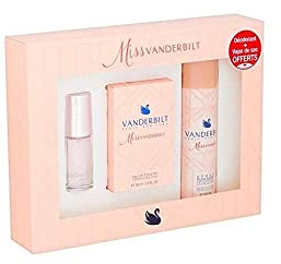 Miss Vanderbilt - Coffret Eau de Toilette 30 ml - Spray Déodorant 150 ml - Vaporisateur de Sac 15 ml