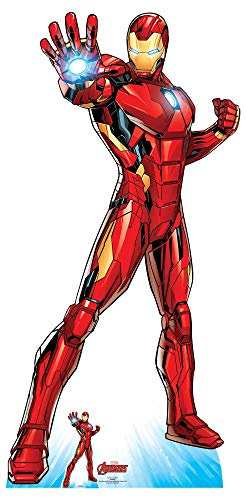 Star Cutouts SC1612 Iron Man Superhero Lifesize Cardboard Cut Out With Mini - Perfect for Marvel Fans, Parties, and Events