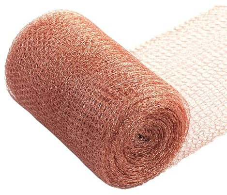 Copper Mesh Snail Fence - Garden Protection Against Slugs and Mice - 10m of Pure Copper Net for Effective Defense