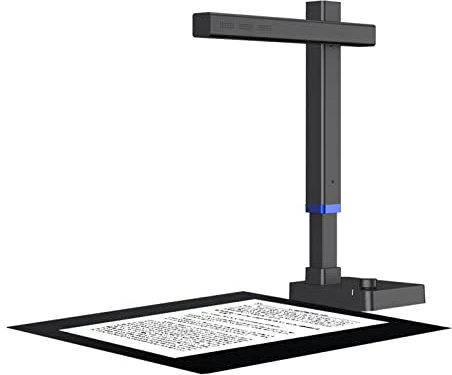 DLAZUM Scanner de Livres Ultra-Portable 13 MP, Technologie Flatten Curve, Capture de Documents A3 Maximum, numérisation Rapide pour Bureau, bibliothèque, école, Appareil Photo
